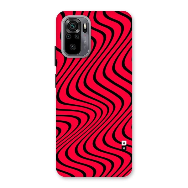 Waves Pattern Print Back Case for Redmi Note 10