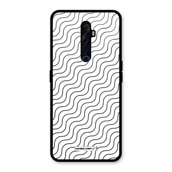 Wavy Pattern Glass Back Case for Oppo Reno2 Z