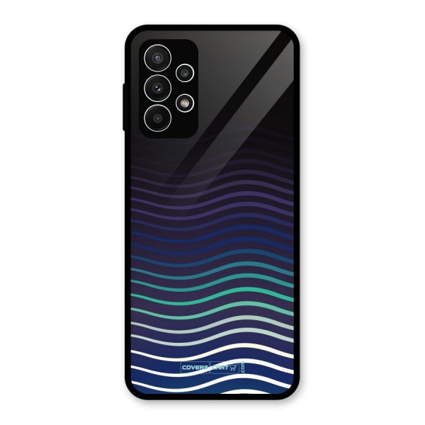 Wavy Stripes Glass Back Case for Galaxy A23