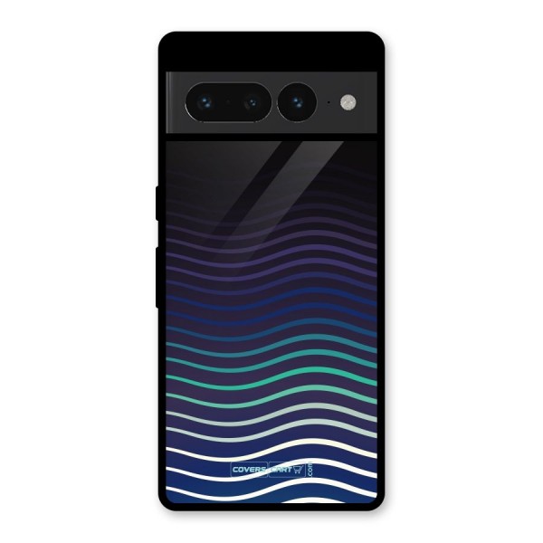 Wavy Stripes Glass Back Case for Google Pixel 7 Pro