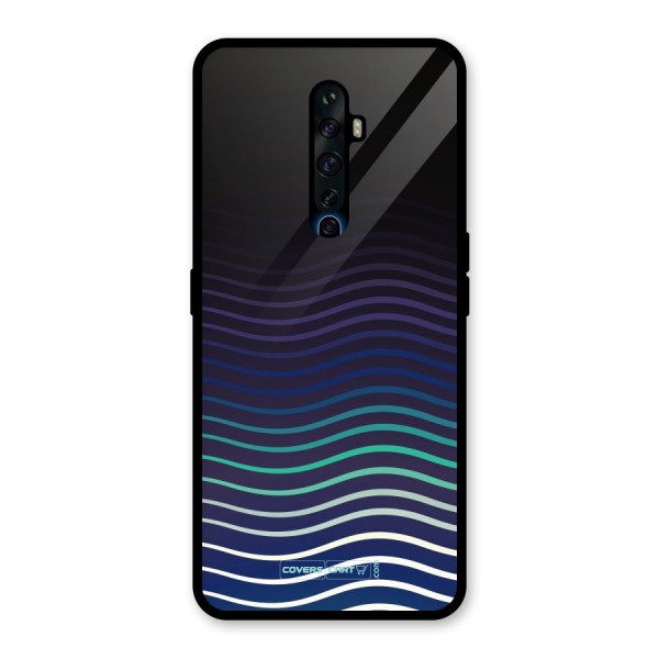 Wavy Stripes Glass Back Case for Oppo Reno2 Z