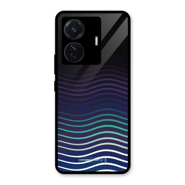 Wavy Stripes Glass Back Case for Vivo iQOO Z6 Pro