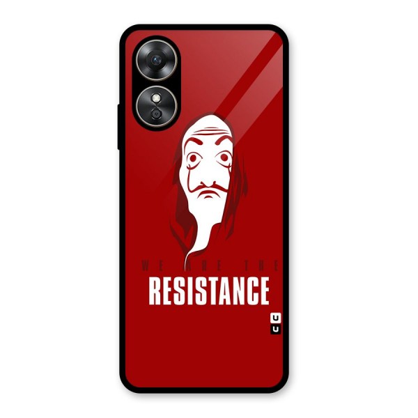 We Are Resistance Glass Back Case for Oppo A17