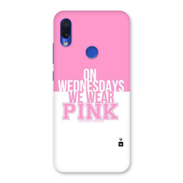 Wear Pink Back Case for Redmi Note 7