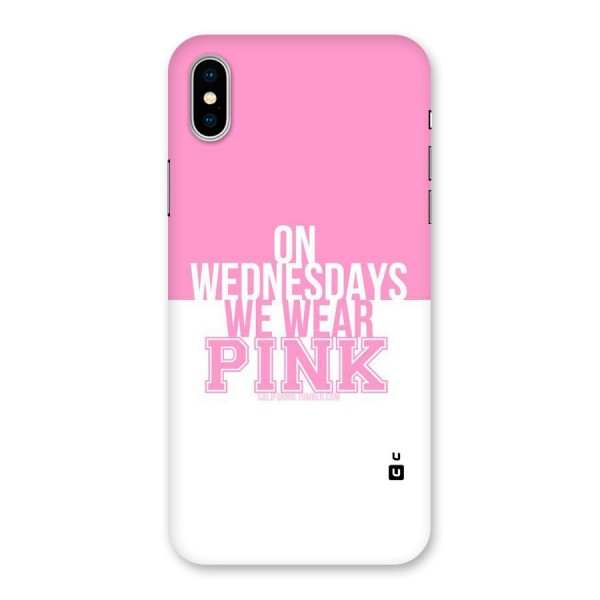 Wear Pink Back Case for iPhone X