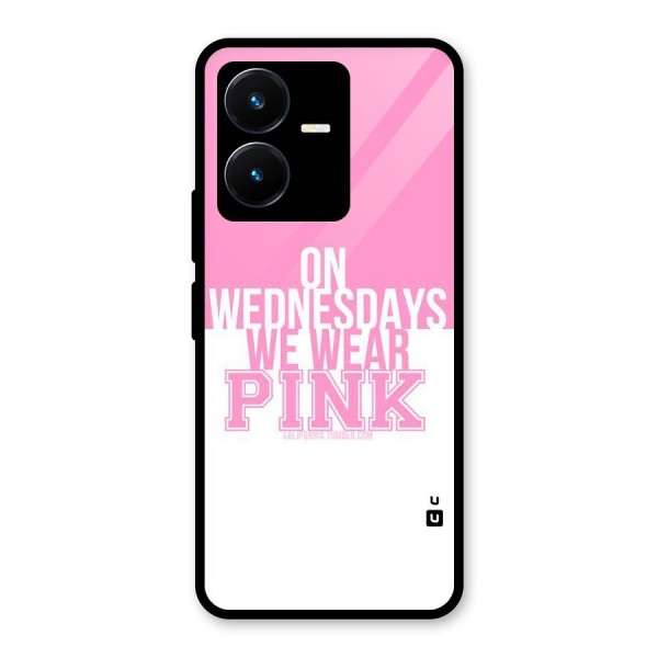 Wear Pink Glass Back Case for Vivo Y22