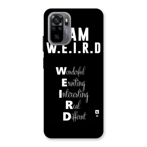 Weird Me Back Case for Redmi Note 10