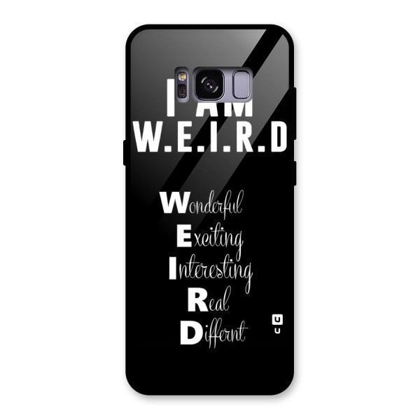 Weird Me Glass Back Case for Galaxy S8