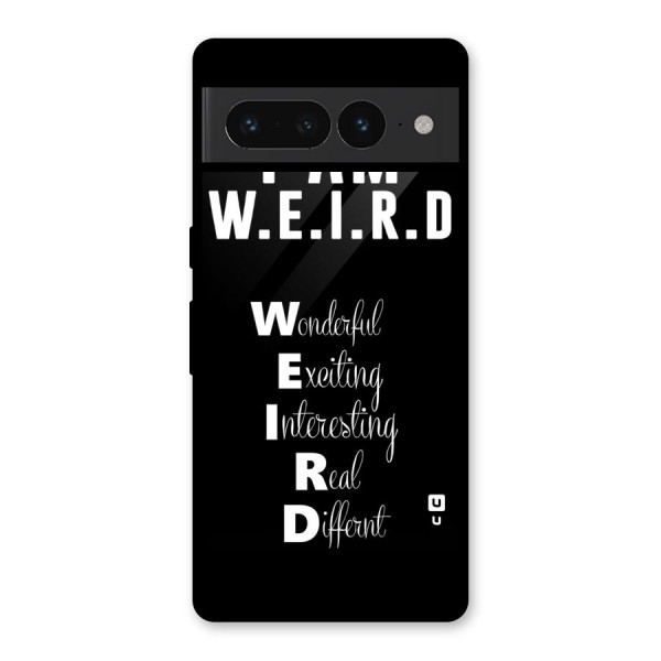 Weird Me Glass Back Case for Google Pixel 7 Pro