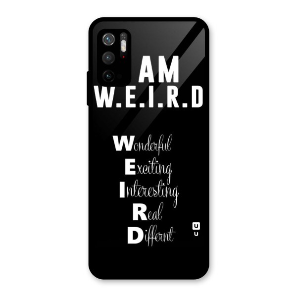 Weird Me Glass Back Case for Poco M3 Pro 5G