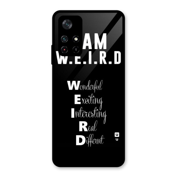 Weird Me Glass Back Case for Poco M4 Pro 5G