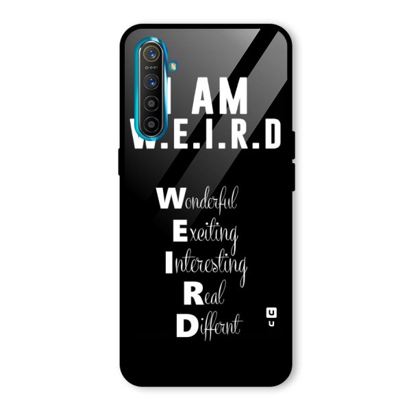 Weird Me Glass Back Case for Realme XT