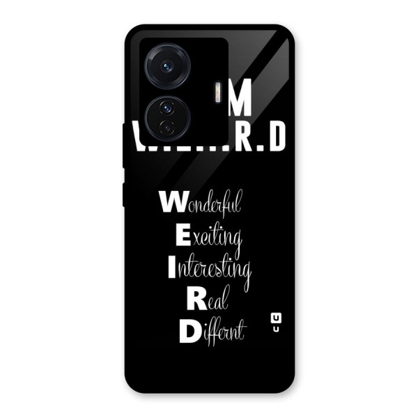 Weird Me Glass Back Case for Vivo T1 Pro