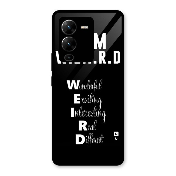 Weird Me Glass Back Case for Vivo V25 Pro