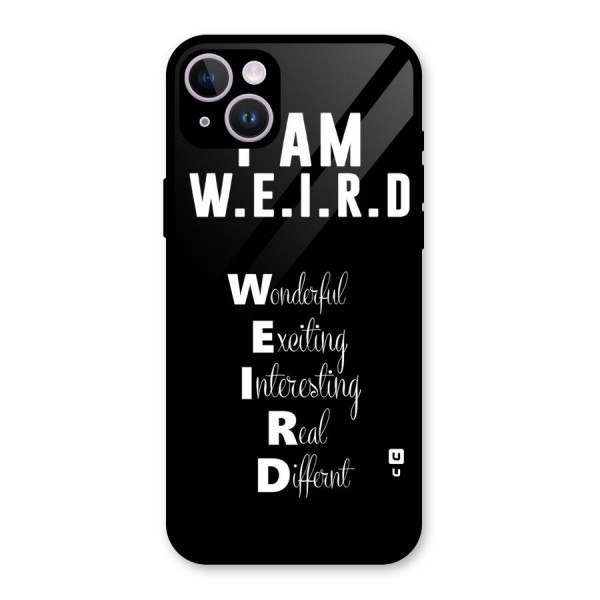 Weird Me Glass Back Case for iPhone 14 Plus