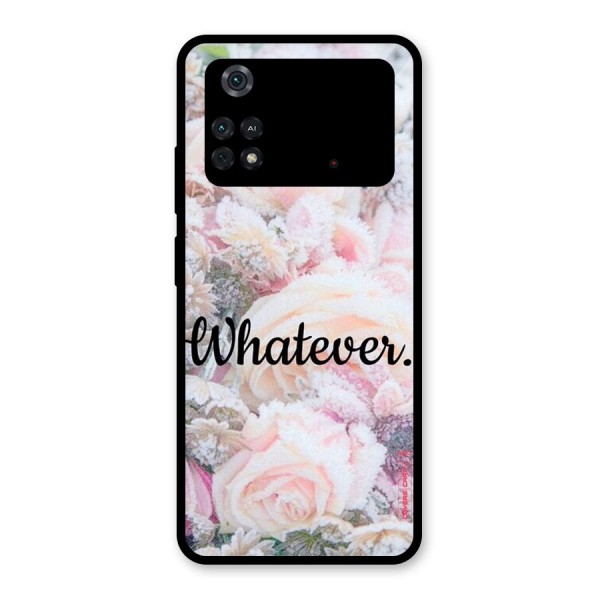 Whatever Glass Back Case for Poco M4 Pro 4G