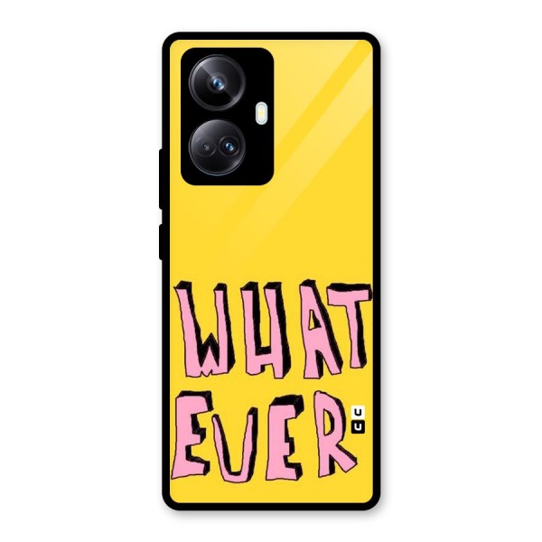 Whatever Yellow Glass Back Case for Realme 10 Pro Plus