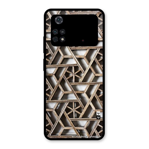 Wheel Design Glass Back Case for Poco M4 Pro 4G