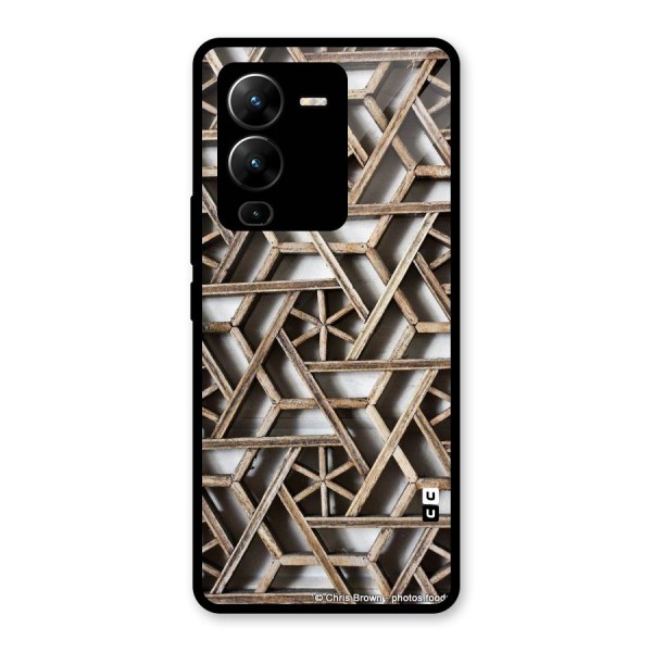 Wheel Design Glass Back Case for Vivo V25 Pro