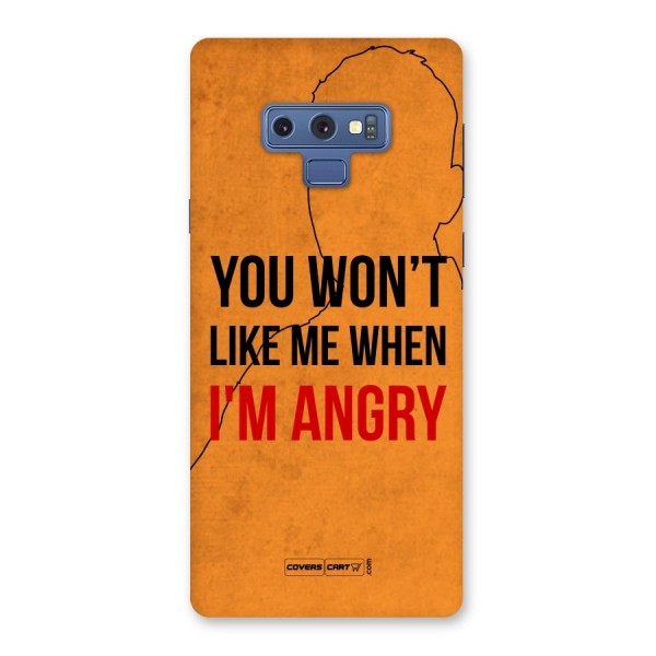 When I M Angry Back Case for Galaxy Note 9