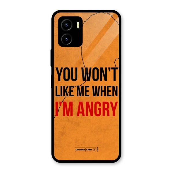 When I M Angry Glass Back Case for Vivo Y15s