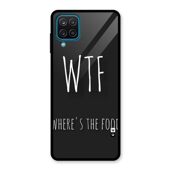 Where The Food Glass Back Case for Galaxy A12