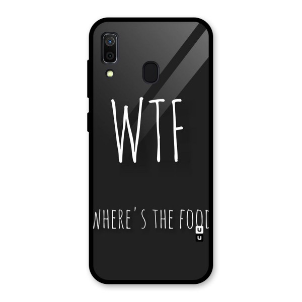 Where The Food Glass Back Case for Galaxy A30