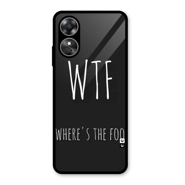 Where The Food Glass Back Case for Oppo A17