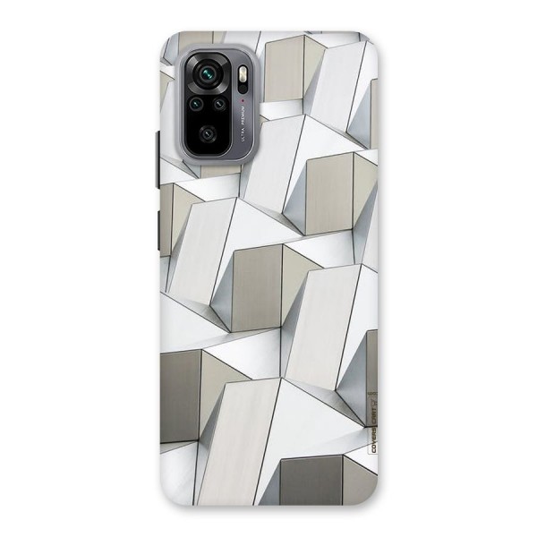 White Abstract Art Back Case for Redmi Note 10