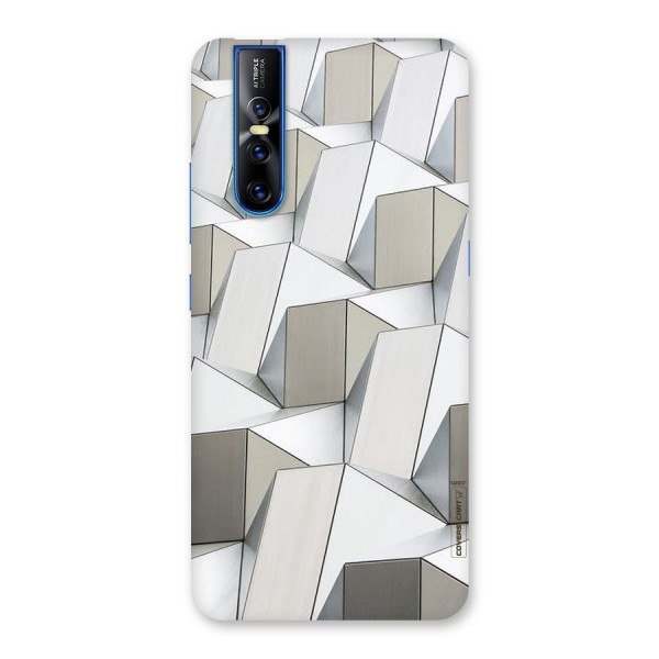 White Abstract Art Back Case for Vivo V15 Pro