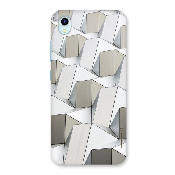 White Abstract Art Back Case for Vivo Y1s