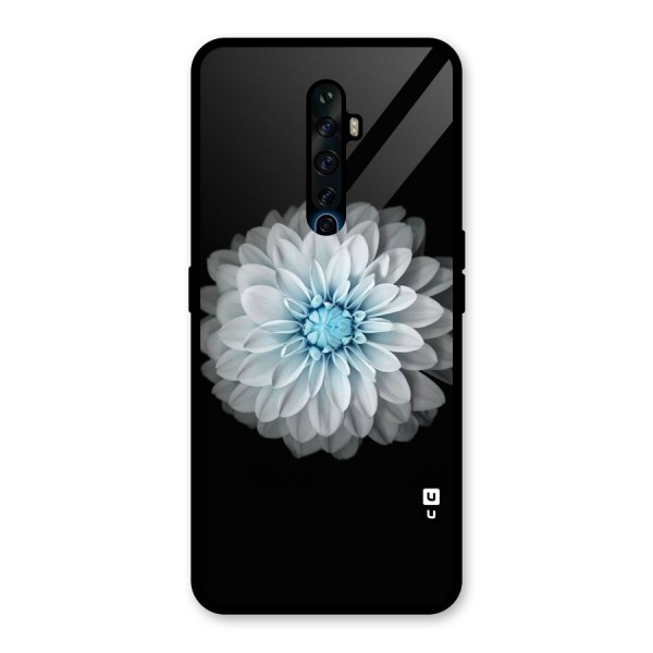 White Bloom Glass Back Case for Oppo Reno2 Z