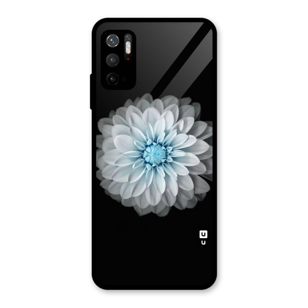 White Bloom Glass Back Case for Poco M3 Pro 5G