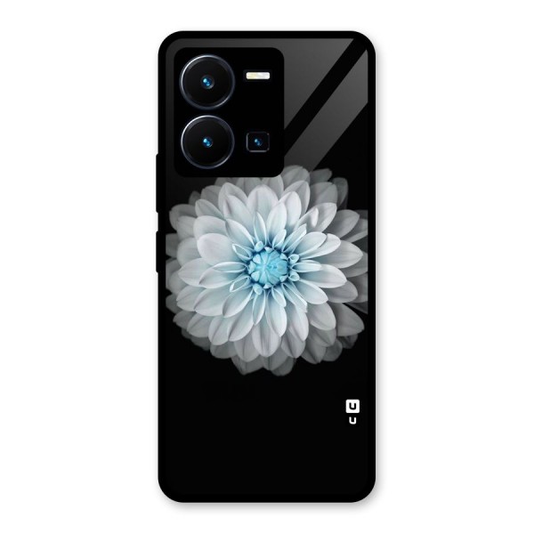 White Bloom Glass Back Case for Vivo Y35