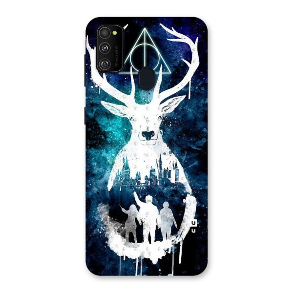 White Deer Back Case for Galaxy M21