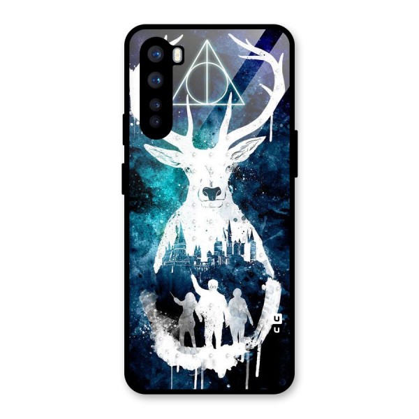 White Deer Glass Back Case for OnePlus Nord