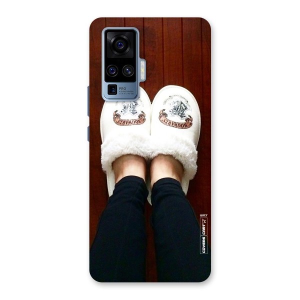 White Feets Back Case for Vivo X50 Pro