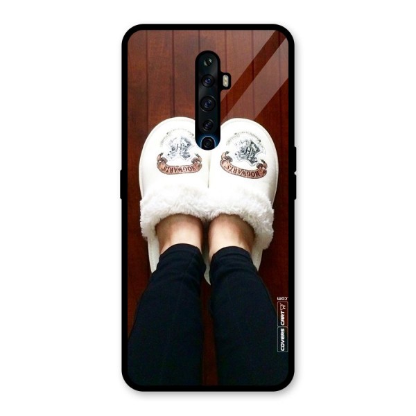 White Feets Glass Back Case for Oppo Reno2 Z