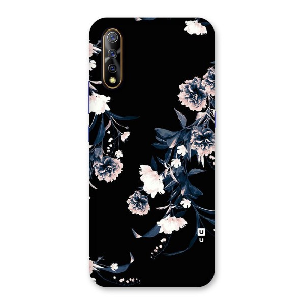 White Flora Back Case for Vivo Z1x