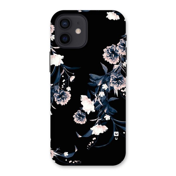 White Flora Back Case for iPhone 12