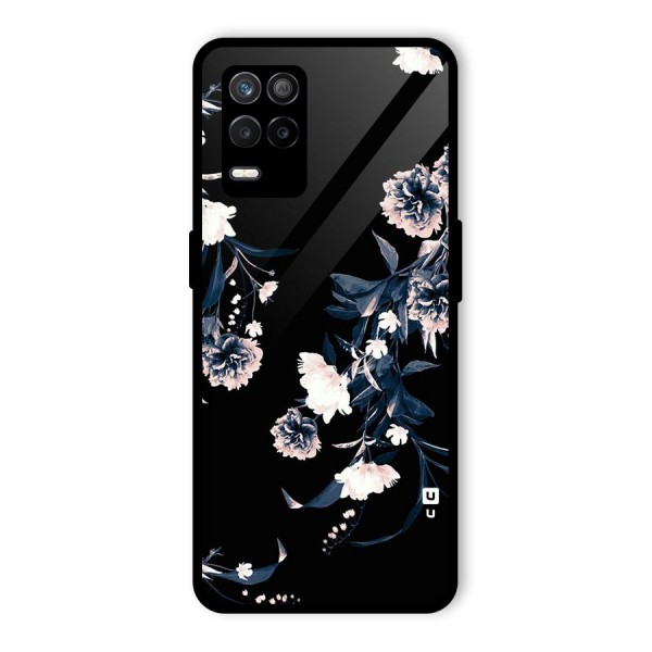 White Flora Glass Back Case for Realme 9 5G