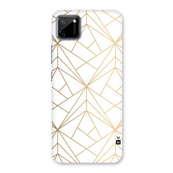 White Golden Zig Zag Back Case for Realme C11