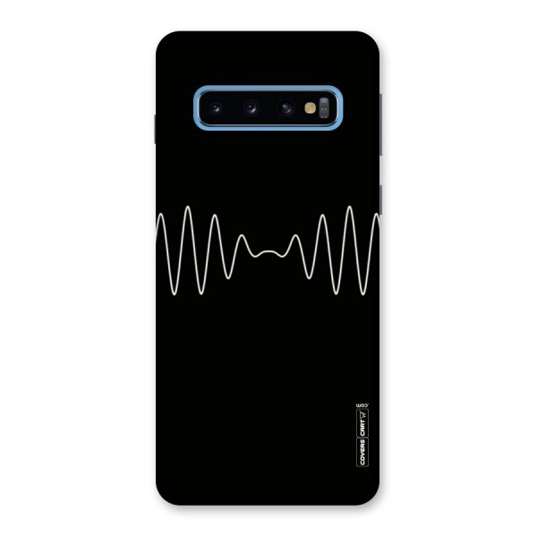 White Minimal Thread Back Case for Galaxy S10