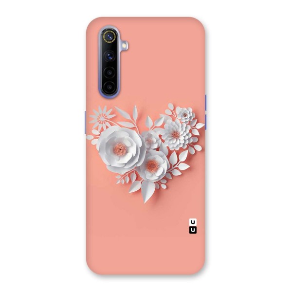 White Paper Flower Back Case for Realme 6