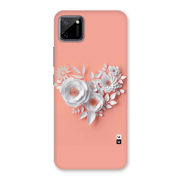 White Paper Flower Back Case for Realme C11