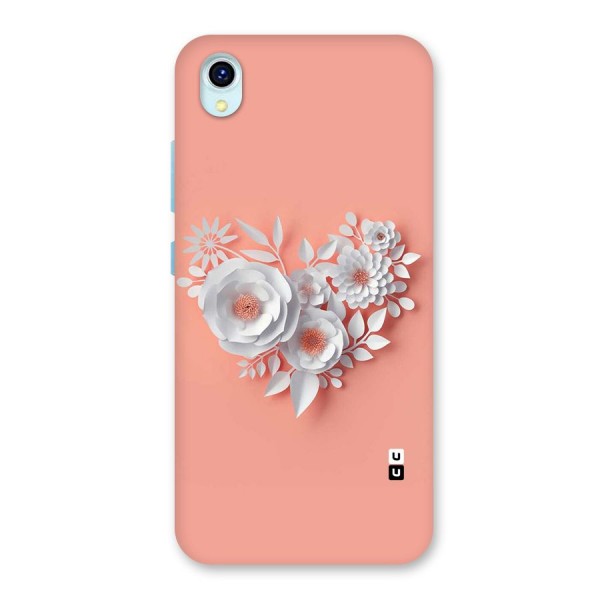 White Paper Flower Back Case for Vivo Y1s