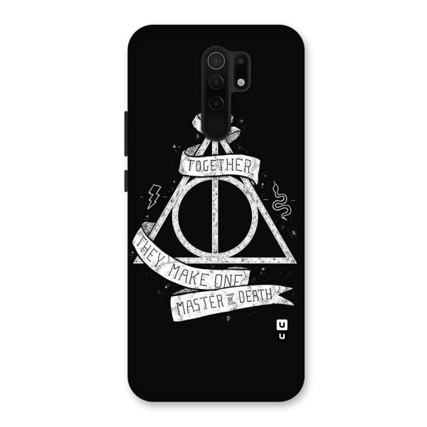 White Ribbon Back Case for Redmi 9 Prime