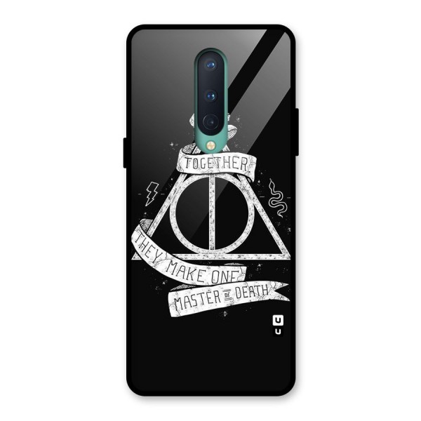 White Ribbon Glass Back Case for OnePlus 8