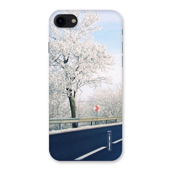 White Snow Tree Back Case for iPhone SE 2020