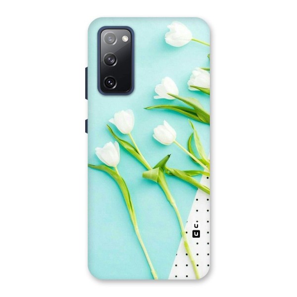 White Tulips Back Case for Galaxy S20 FE